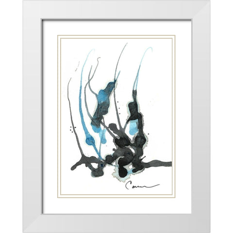 Sea Flower II White Modern Wood Framed Art Print with Double Matting by Carroccio, Lisa