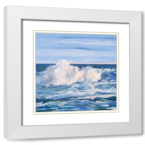 Winter Cold Wave White Modern Wood Framed Art Print with Double Matting by Casey, Anderson
