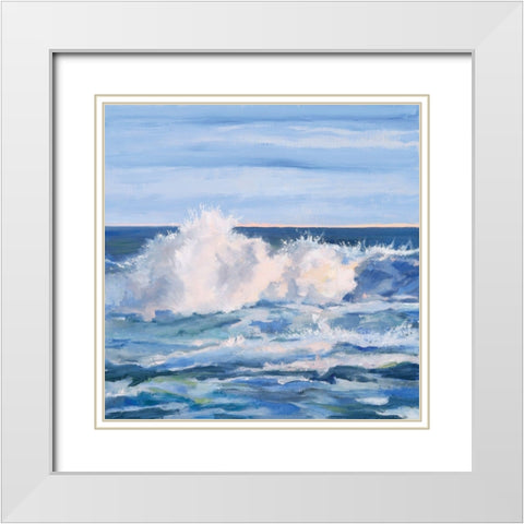 Winter Cold Wave White Modern Wood Framed Art Print with Double Matting by Casey, Anderson