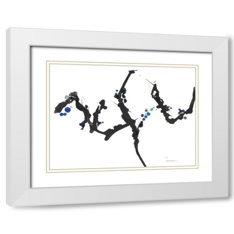 Branching Out I White Modern Wood Framed Art Print with Double Matting by Carroccio, Lisa