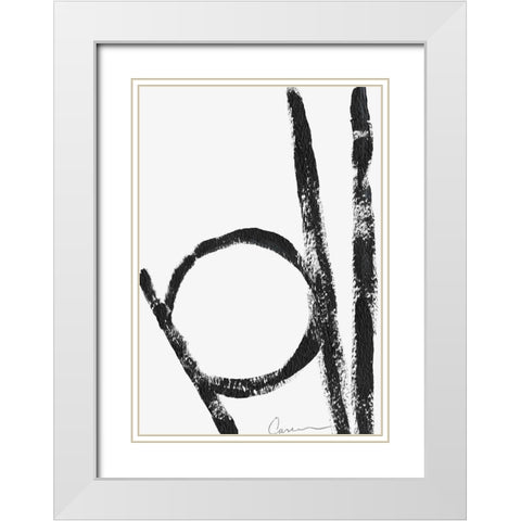 Play White Modern Wood Framed Art Print with Double Matting by Carroccio, Lisa