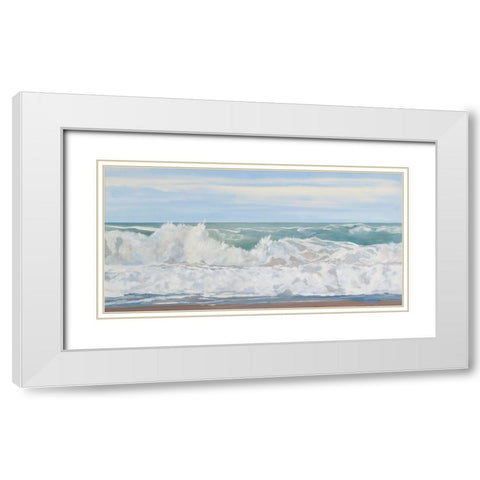 Wild Ocean White Modern Wood Framed Art Print with Double Matting by Casey, Anderson