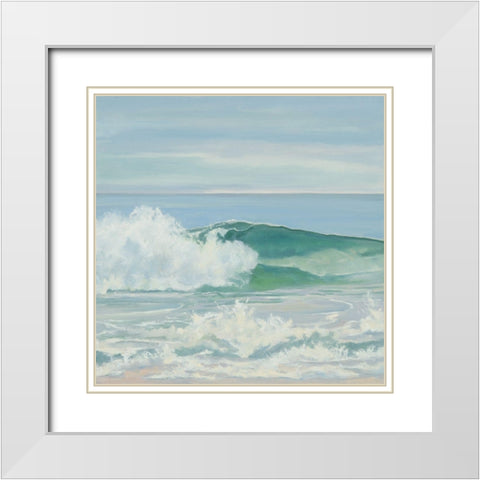 Cold Burst White Modern Wood Framed Art Print with Double Matting by Casey, Anderson