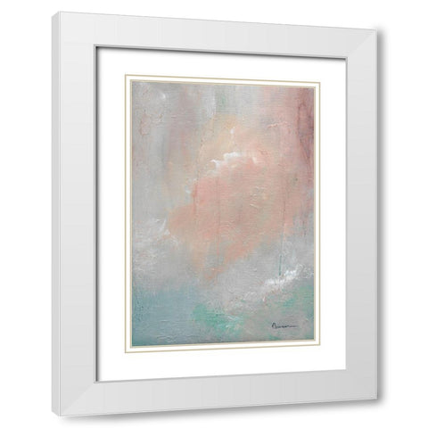 Mountain Mist I White Modern Wood Framed Art Print with Double Matting by Carroccio, Lisa