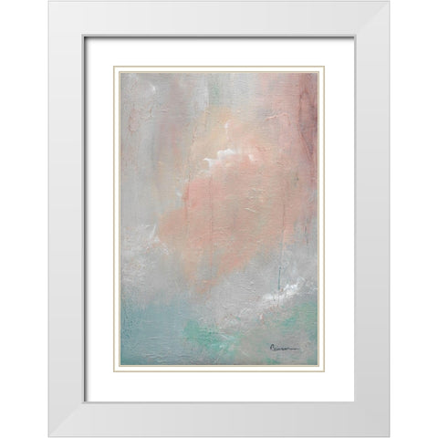 Mountain Mist I White Modern Wood Framed Art Print with Double Matting by Carroccio, Lisa