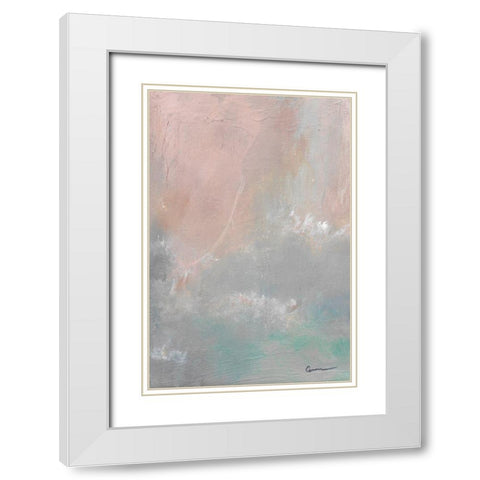 Mountain Mist II White Modern Wood Framed Art Print with Double Matting by Carroccio, Lisa