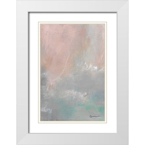 Mountain Mist II White Modern Wood Framed Art Print with Double Matting by Carroccio, Lisa
