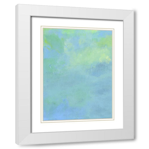 Sky Abstract II White Modern Wood Framed Art Print with Double Matting by Carroccio, Lisa