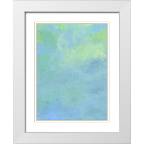 Sky Abstract II White Modern Wood Framed Art Print with Double Matting by Carroccio, Lisa