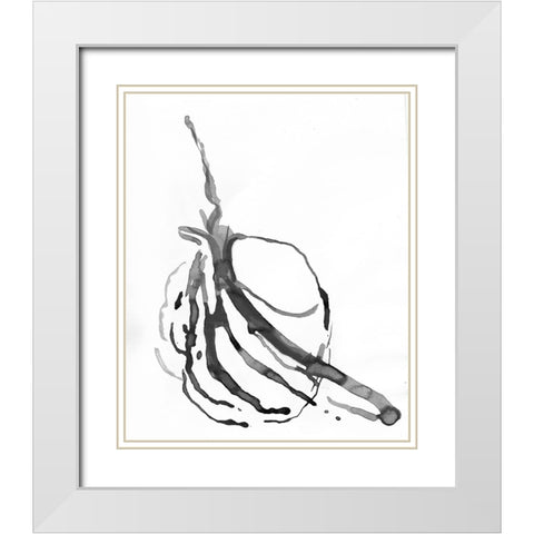 Strange Fruit I White Modern Wood Framed Art Print with Double Matting by Carroccio, Lisa