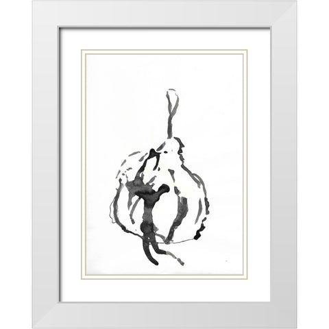 Strange Fruit II White Modern Wood Framed Art Print with Double Matting by Carroccio, Lisa