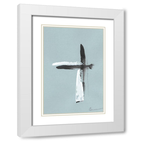 Swordplay  I White Modern Wood Framed Art Print with Double Matting by Carroccio, Lisa