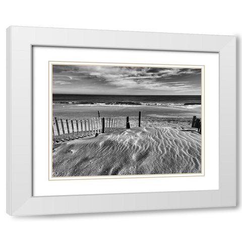Pathway White Modern Wood Framed Art Print with Double Matting by Turek, Eve