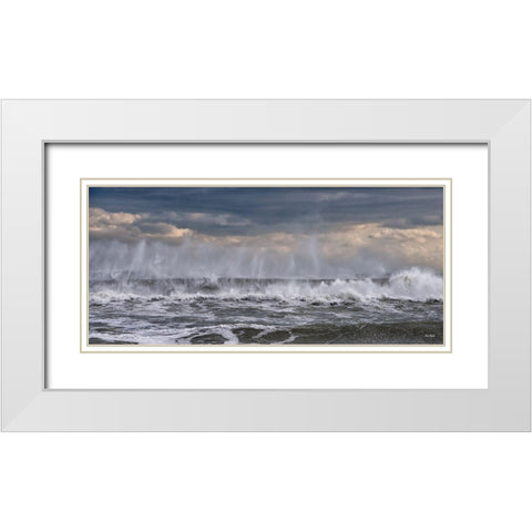 Wave Ballet White Modern Wood Framed Art Print with Double Matting by Turek, Eve