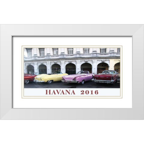 Havana I, 2016 White Modern Wood Framed Art Print with Double Matting by Lowenkron, Kristin