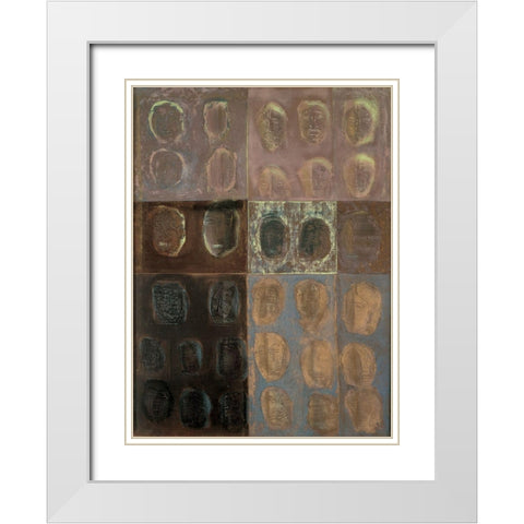 Thinmprints White Modern Wood Framed Art Print with Double Matting by Unknown