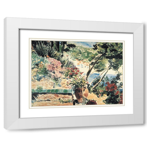 On the Coast White Modern Wood Framed Art Print with Double Matting by Unknown