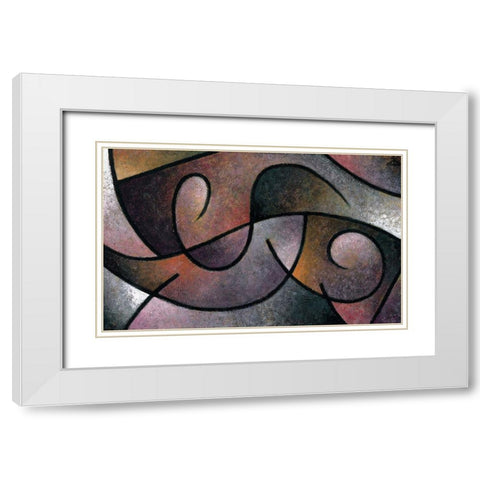 Pathways III White Modern Wood Framed Art Print with Double Matting by Unknown