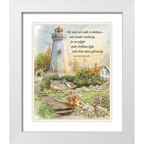 We Need Not Walk White Modern Wood Framed Art Print with Double Matting by Unknown