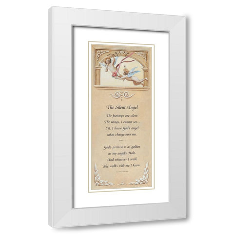 nt Angel White Modern Wood Framed Art Print with Double Matting by Unknown