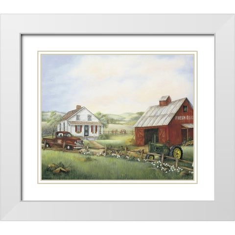 Fresh Eggs White Modern Wood Framed Art Print with Double Matting by Unknown