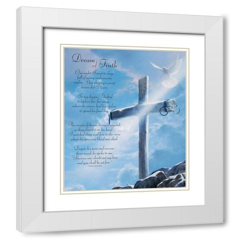 Dream of Truth White Modern Wood Framed Art Print with Double Matting by Unknown