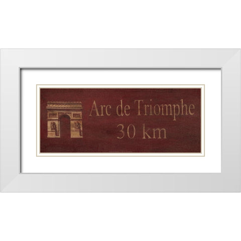 Flower Stand II White Modern Wood Framed Art Print with Double Matting by Unknown