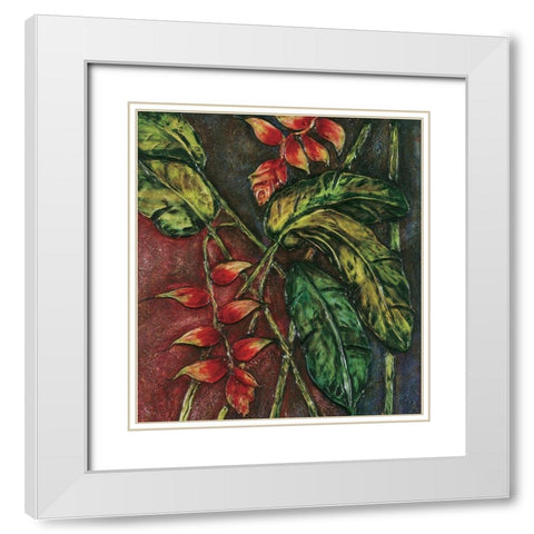 Passion Fruit II White Modern Wood Framed Art Print with Double Matting by Unknown