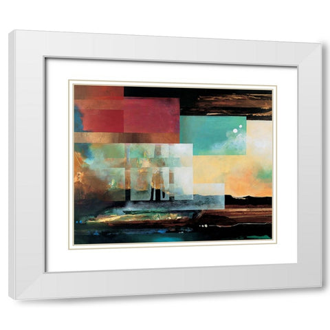 Grand Canyon Abstract I White Modern Wood Framed Art Print with Double Matting by Unknown