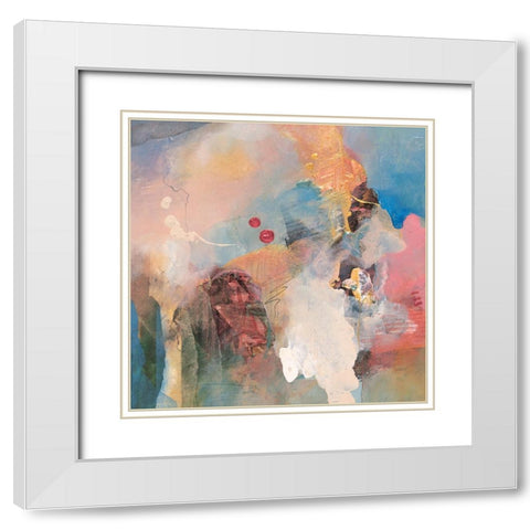 Cloud Abstract I White Modern Wood Framed Art Print with Double Matting by Unknown