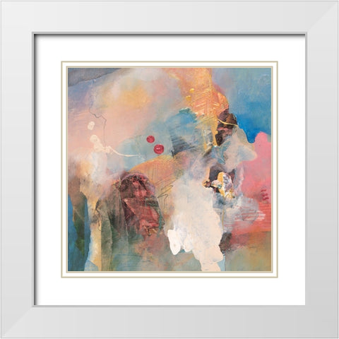 Cloud Abstract I White Modern Wood Framed Art Print with Double Matting by Unknown