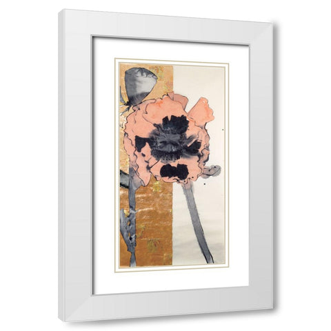 Floral Legs White Modern Wood Framed Art Print with Double Matting by Unknown