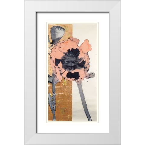 Floral Legs White Modern Wood Framed Art Print with Double Matting by Unknown