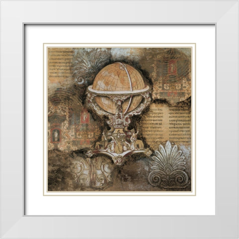 The World II White Modern Wood Framed Art Print with Double Matting by Unknown