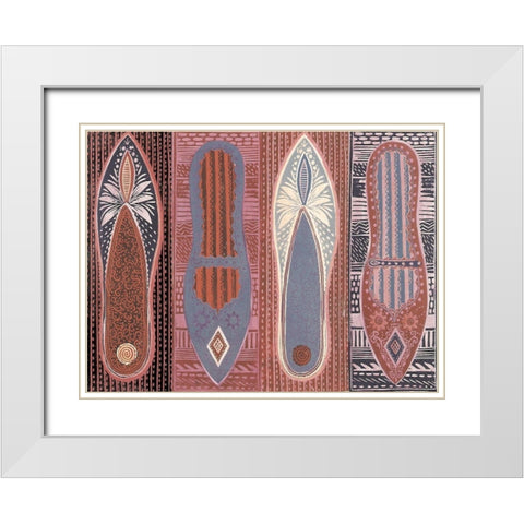 Slippers II White Modern Wood Framed Art Print with Double Matting by Unknown