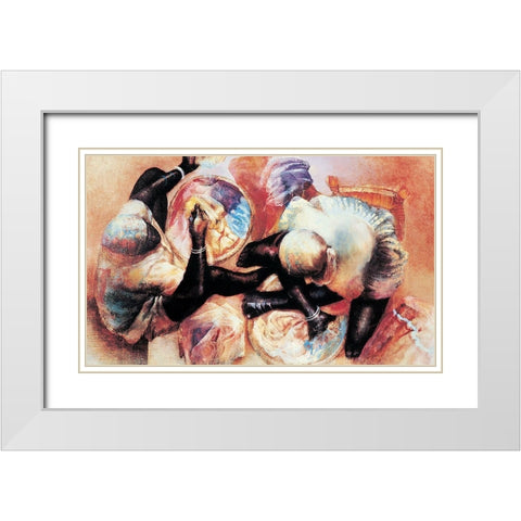 Cleaning Up White Modern Wood Framed Art Print with Double Matting by Unknown