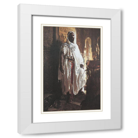 Guardian White Modern Wood Framed Art Print with Double Matting by Unknown