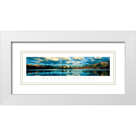 Lake Molas White Modern Wood Framed Art Print with Double Matting by Unknown