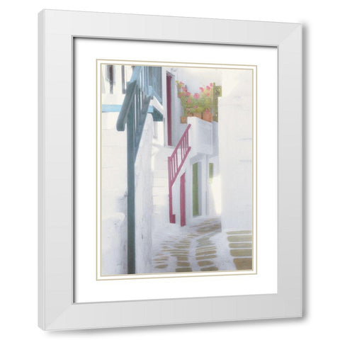 White Handrails White Modern Wood Framed Art Print with Double Matting by Unknown