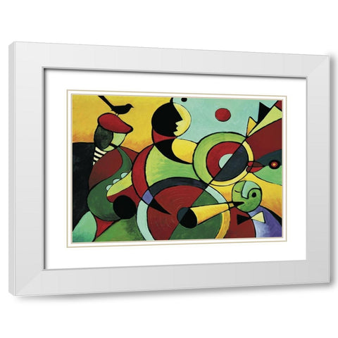 Play On White Modern Wood Framed Art Print with Double Matting by Unknown