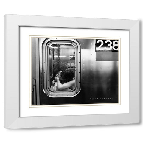 Urban Romance White Modern Wood Framed Art Print with Double Matting by Frontline