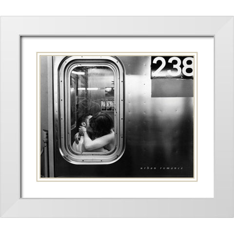 Urban Romance White Modern Wood Framed Art Print with Double Matting by Frontline