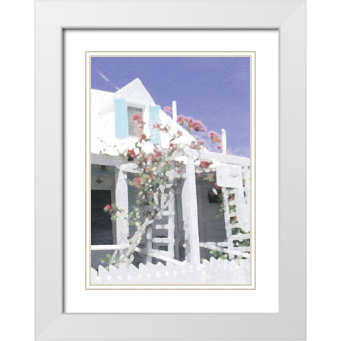Harbor House White Modern Wood Framed Art Print with Double Matting by Frontline