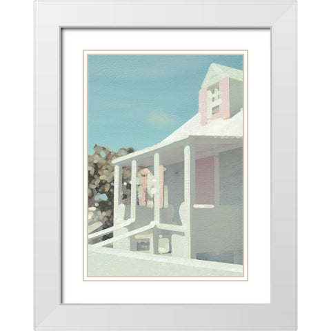 Pure White White Modern Wood Framed Art Print with Double Matting by Frontline