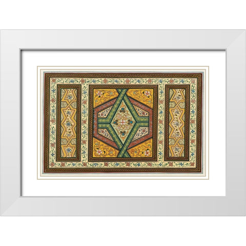 Magic Carpet II White Modern Wood Framed Art Print with Double Matting by Unknown