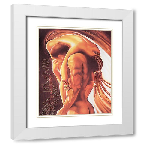 Your Love White Modern Wood Framed Art Print with Double Matting by Unknown
