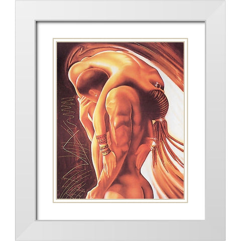 Your Love White Modern Wood Framed Art Print with Double Matting by Unknown