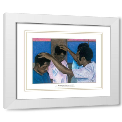 I Have Chosen Youâ€¦ White Modern Wood Framed Art Print with Double Matting by Unknown