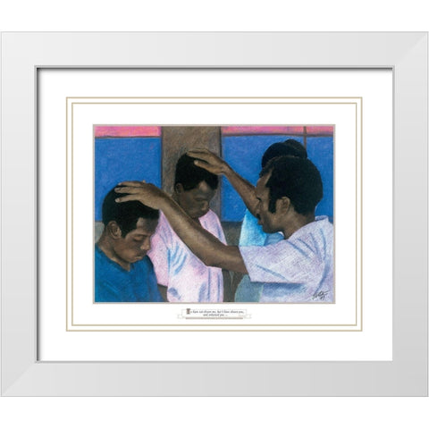 I Have Chosen Youâ€¦ White Modern Wood Framed Art Print with Double Matting by Unknown
