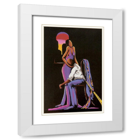 After the Show White Modern Wood Framed Art Print with Double Matting by Unknown